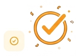 Completion checkmark notification