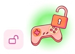 Games unlocked with gamepad icon